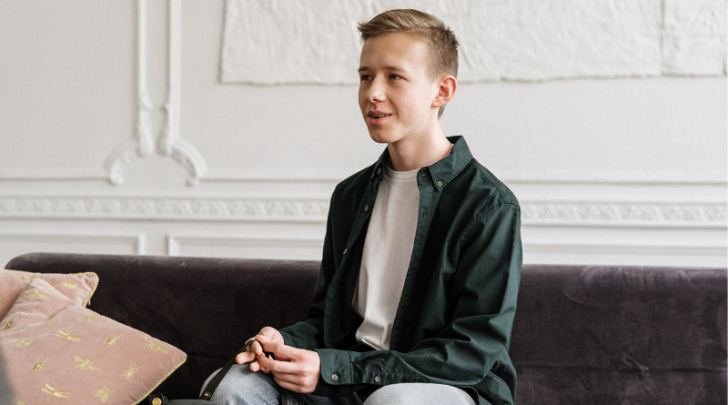 young person talking